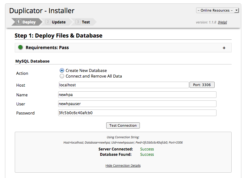 Wordpress umziehen - Backup auf anderen Serverinstallieren