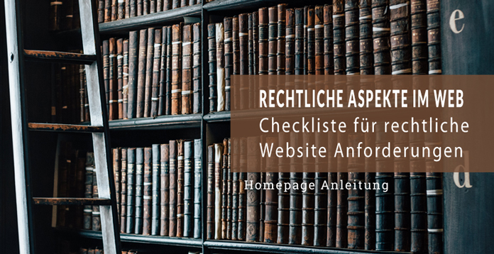 Rechtliche Anforderungen einer Website