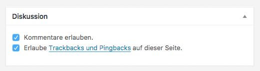 Diskussion Einstellungen