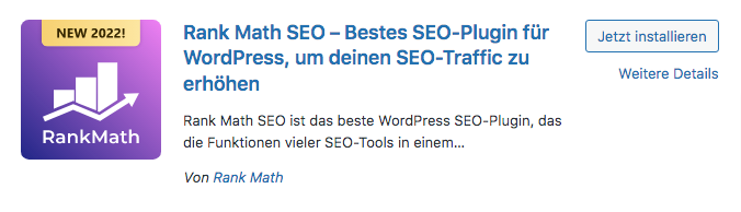 Rankmath SEO WordPress Plugin